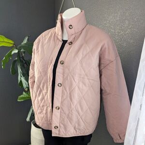 Andree by Unit Pink Quilted Jacket